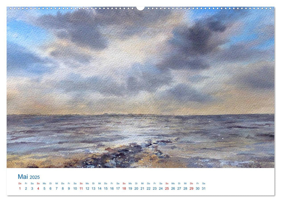 Föhr - Aquarelle (CALVENDO Wandkalender 2025)