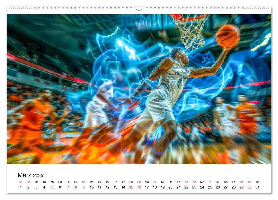 Basketball Erlebnisse (CALVENDO Wandkalender 2025)