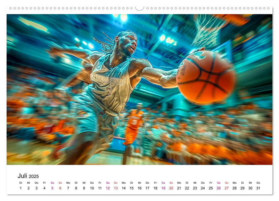 Basketball Erlebnisse (CALVENDO Premium Wandkalender 2025)