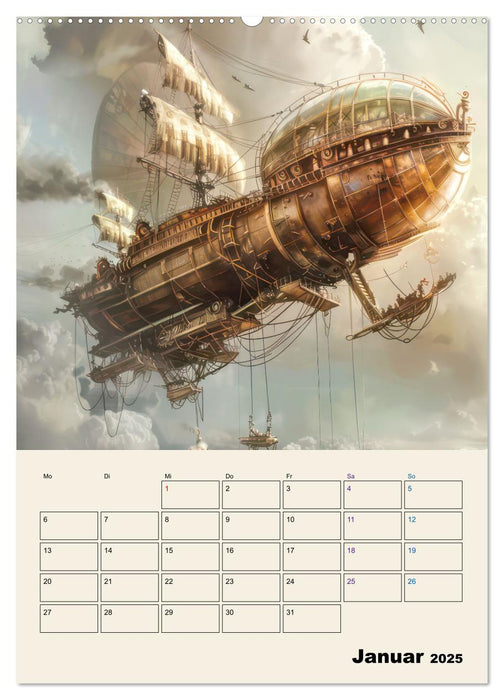 Steampunk - Mechanische Fantasiewelt (CALVENDO Premium Wandkalender 2025)