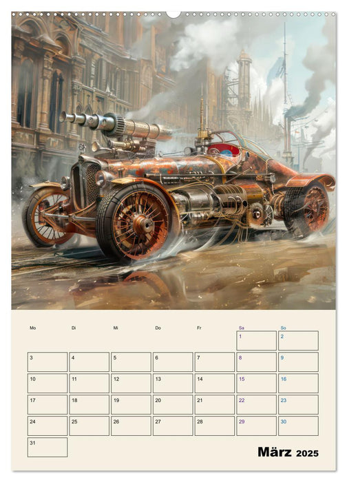 Steampunk - Mechanische Fantasiewelt (CALVENDO Premium Wandkalender 2025)