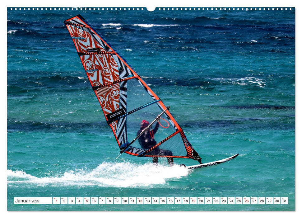 Spektakuläres Wellen- und Windsurfen (CALVENDO Premium Wandkalender 2025)