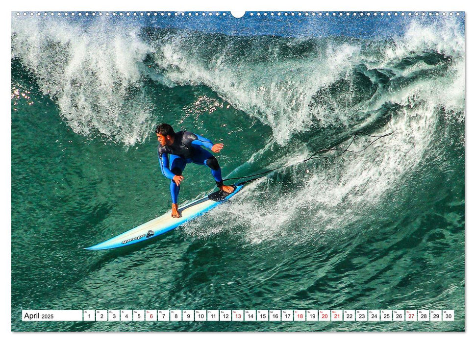 Spektakuläres Wellen- und Windsurfen (CALVENDO Premium Wandkalender 2025)