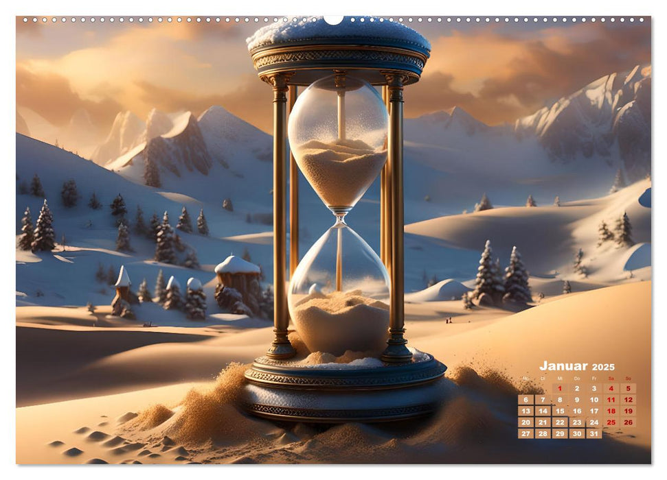 Magische Sanduhren (CALVENDO Premium Wandkalender 2025)