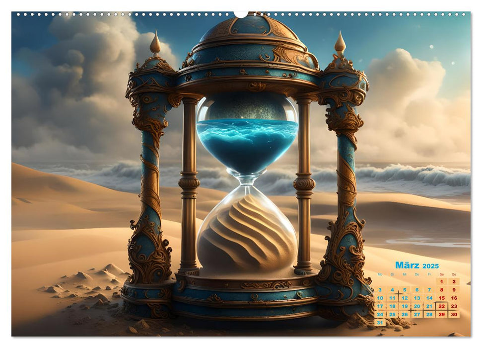 Magische Sanduhren (CALVENDO Premium Wandkalender 2025)