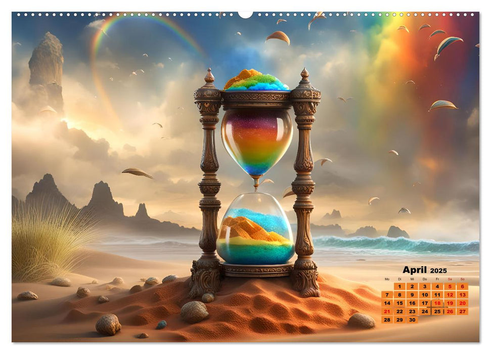 Magische Sanduhren (CALVENDO Premium Wandkalender 2025)