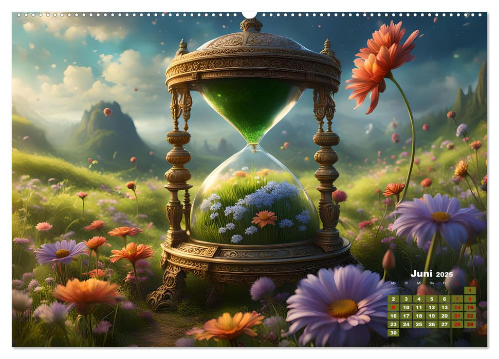 Magische Sanduhren (CALVENDO Premium Wandkalender 2025)