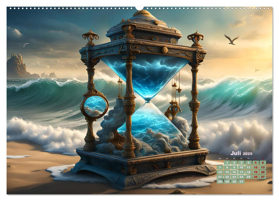 Magische Sanduhren (CALVENDO Premium Wandkalender 2025)