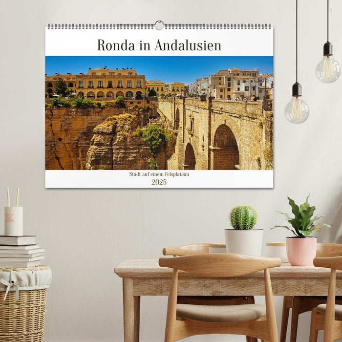 Ronda in Andalusien - Stadt auf einem Felsplateau (CALVENDO Wandkalender 2025)