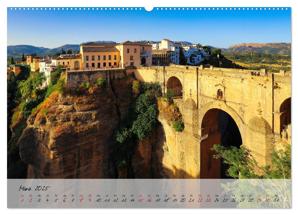 Ronda in Andalusien - Stadt auf einem Felsplateau (CALVENDO Wandkalender 2025)