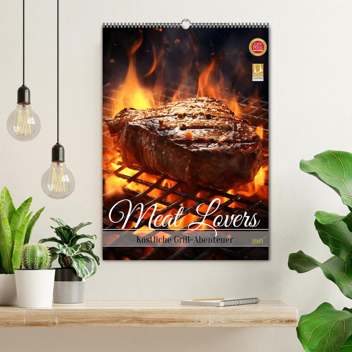 Meat Lovers - Köstliche Grill Abenteuer (CALVENDO Wandkalender 2025)