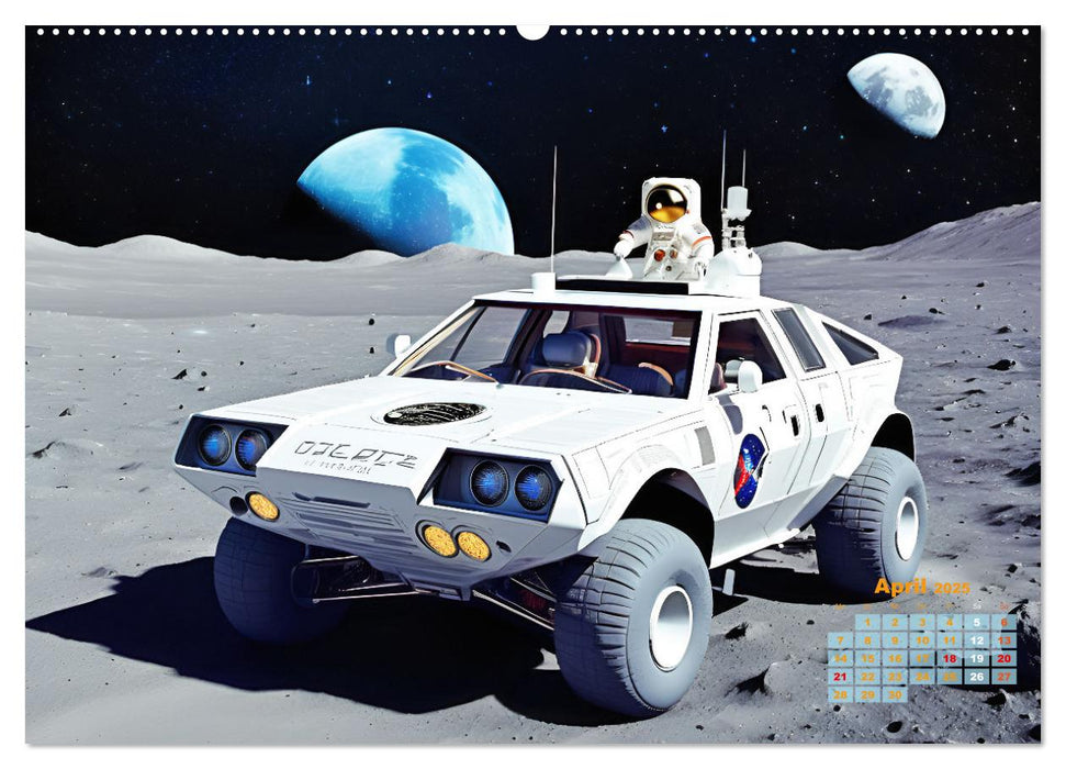 Im Weltall unterwegs - Verrückte Fahrzeuge im Universum (CALVENDO Wandkalender 2025)