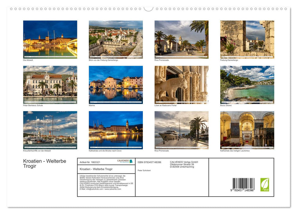 Kroatien - Welterbe Trogir (CALVENDO Premium Wandkalender 2025)