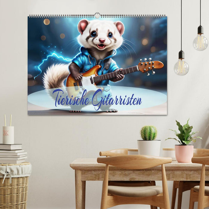 Tierische Gitarristen (CALVENDO Wandkalender 2025)