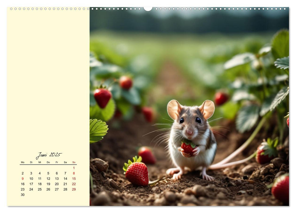 Goldige Mäuse im Grünen (CALVENDO Wandkalender 2025)