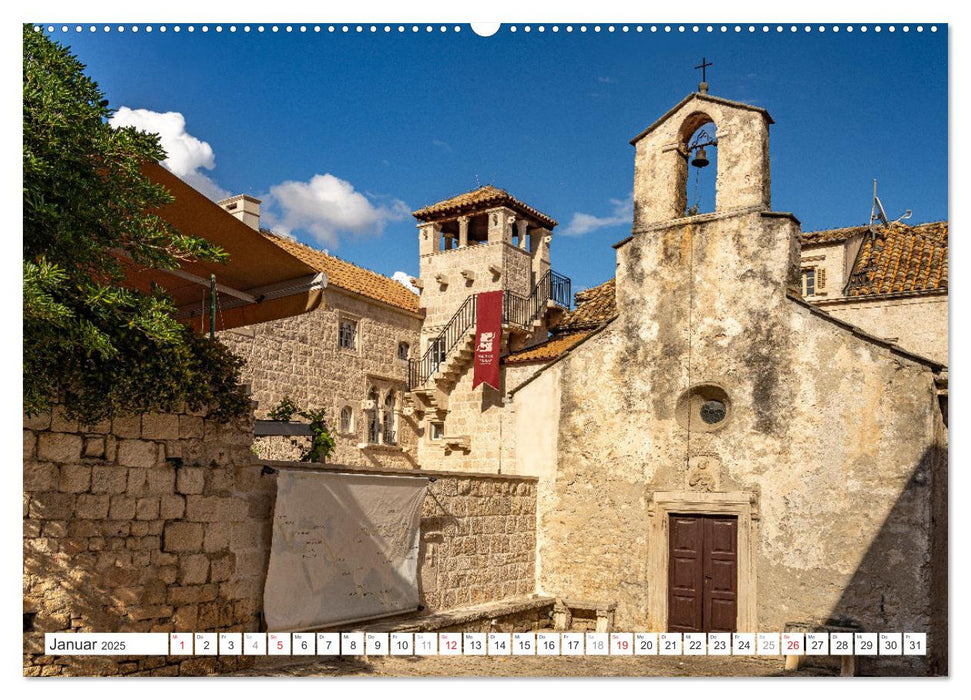 Kroatien - Korcula (CALVENDO Wandkalender 2025)