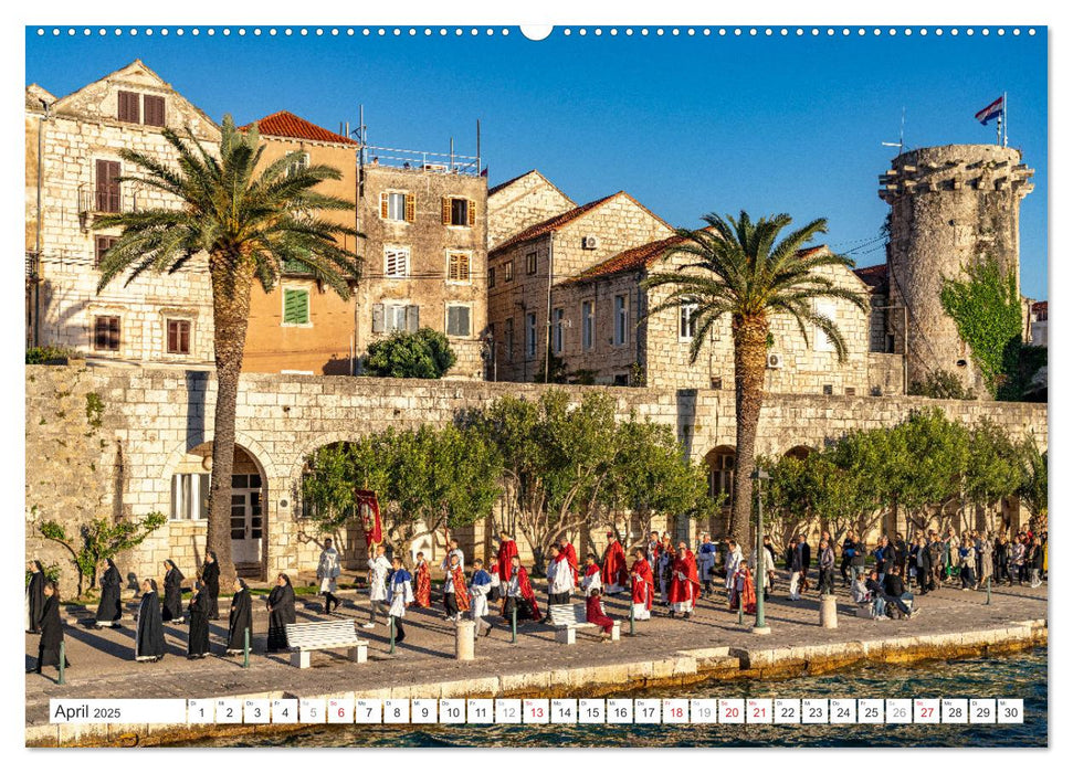 Kroatien - Korcula (CALVENDO Wandkalender 2025)