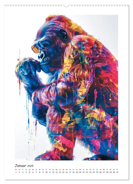 Tierische Kunst (CALVENDO Wandkalender 2025)