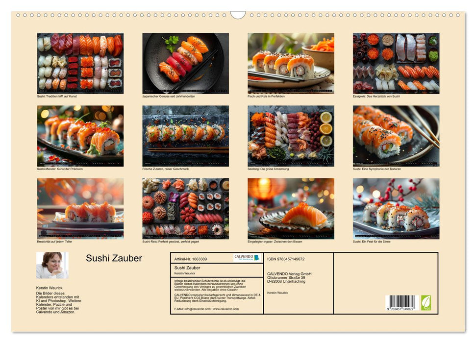 Sushi Zauber (CALVENDO Wandkalender 2025)