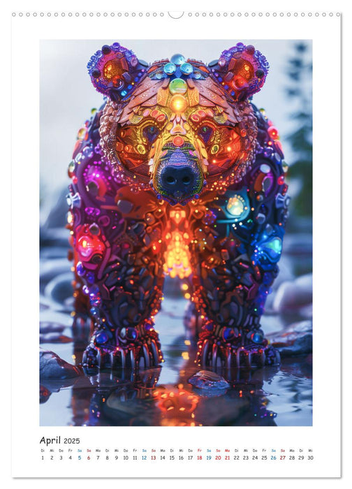 Tierische Kunst (CALVENDO Premium Wandkalender 2025)