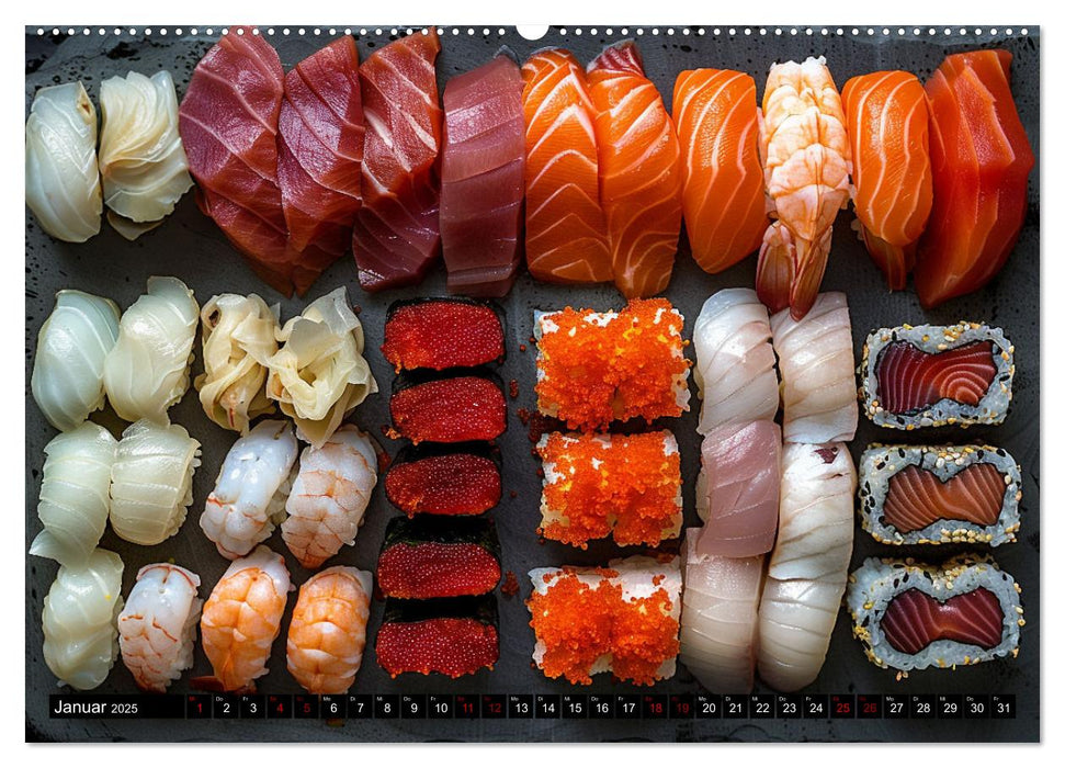 Sushi Zauber (CALVENDO Premium Wandkalender 2025)