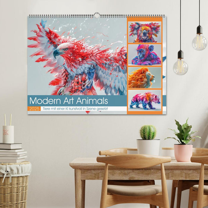 Modern Art Animals (CALVENDO Wandkalender 2025)