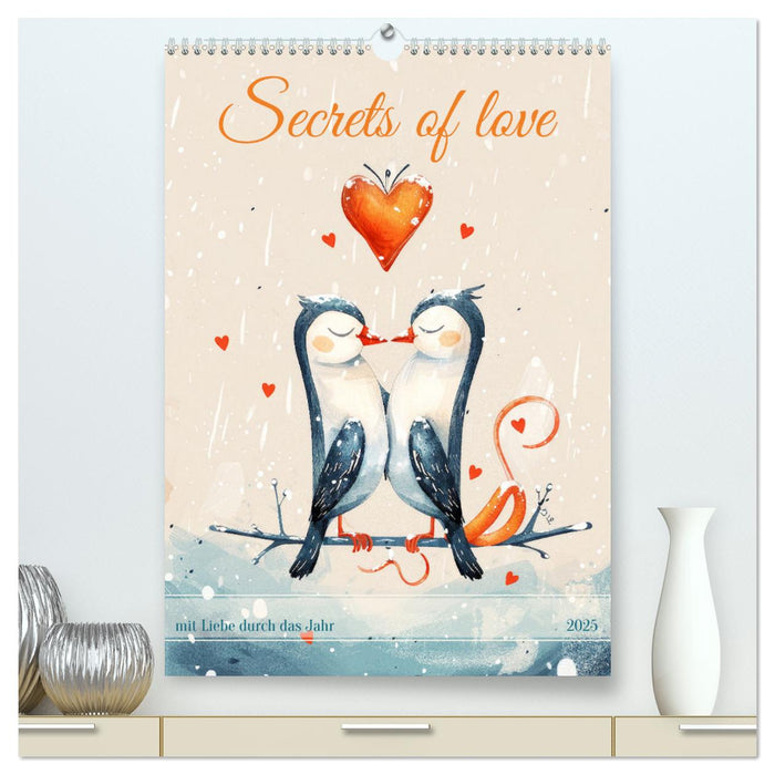 Secrets of love - mit Liebe durch das Jahr (CALVENDO Premium Wandkalender 2025)