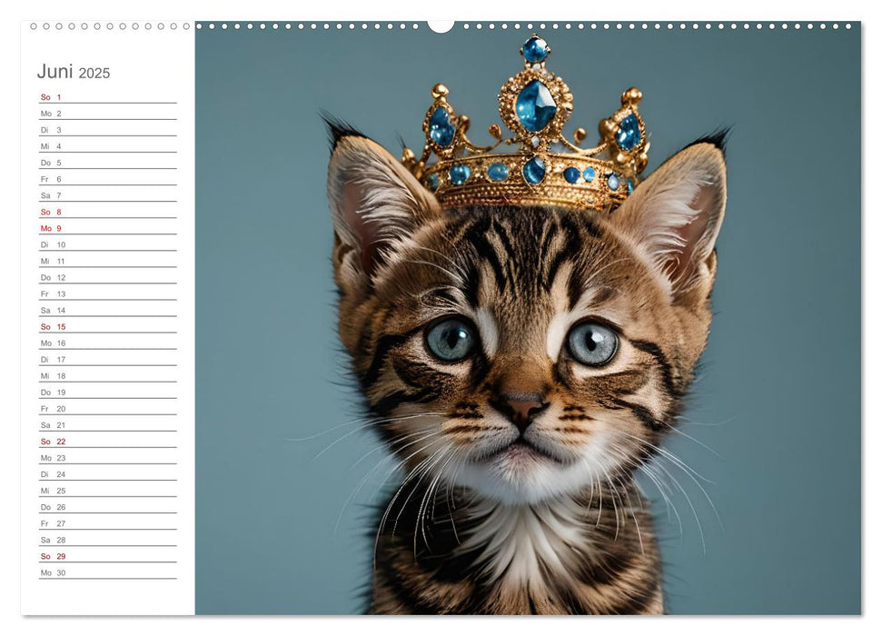 Herzenskönige - KI Geburtstagskalender für unsere Bediensteten (CALVENDO Wandkalender 2025)