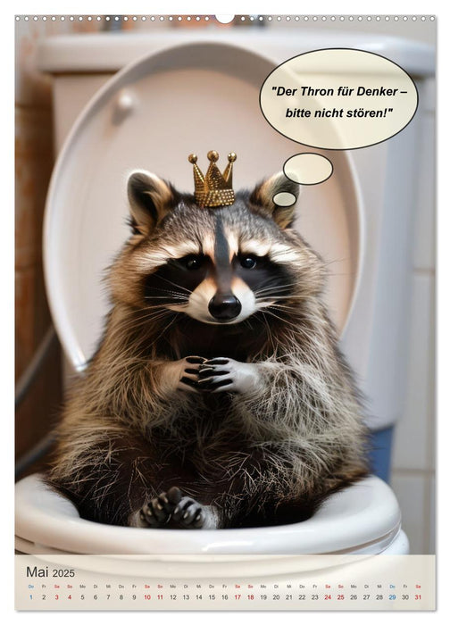 Tierisch lustiger Toilettenhumor (CALVENDO Wandkalender 2025)