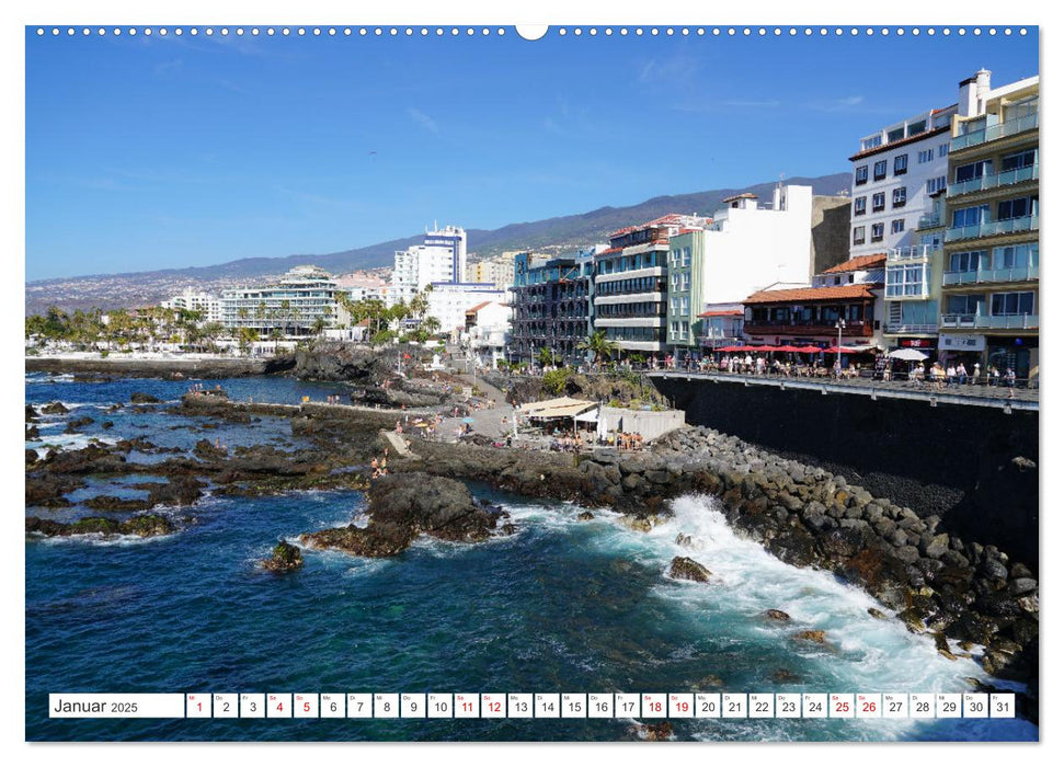 Puerto de la Cruz. Teneriffa Urlaub. (CALVENDO Premium Wandkalender 2025)