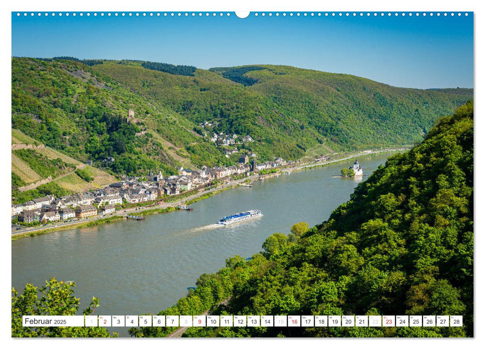 Kaub - Romantische Stadt am Rhein (CALVENDO Premium Wandkalender 2025)