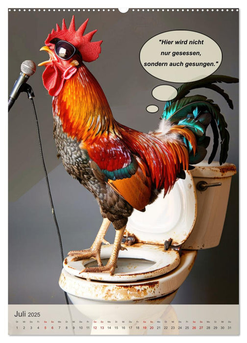 Tierisch lustiger Toilettenhumor (CALVENDO Premium Wandkalender 2025)