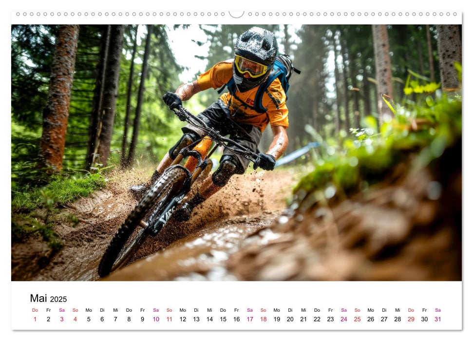 Mountainbike Erlebnisse (CALVENDO Wandkalender 2025)