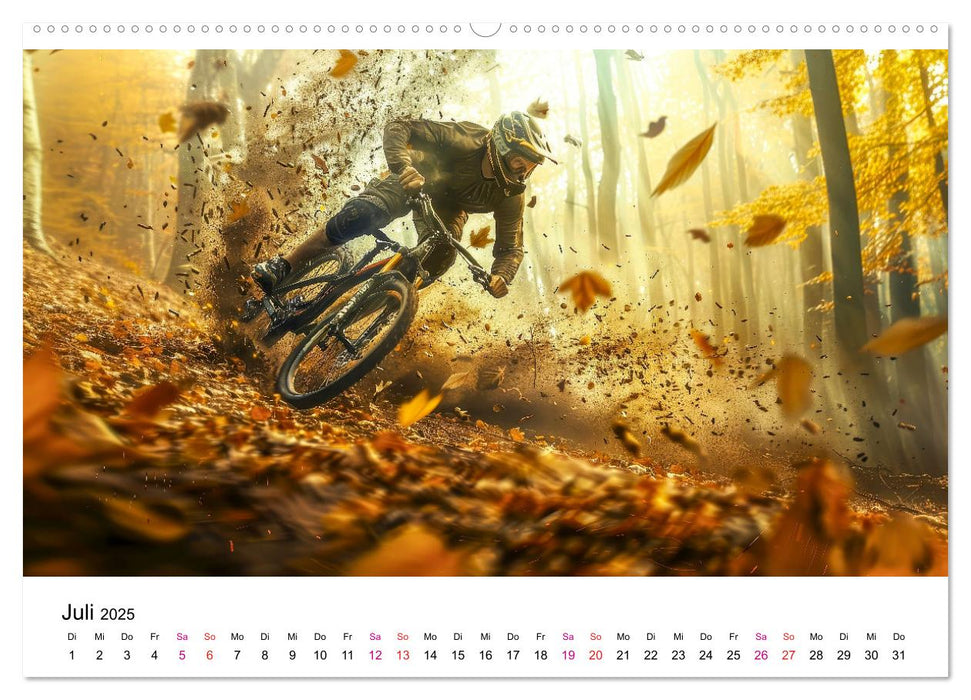 Mountainbike Erlebnisse (CALVENDO Premium Wandkalender 2025)