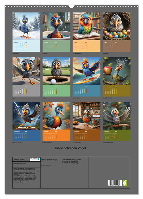 Diese schrägen Vögel (CALVENDO Wandkalender 2025)