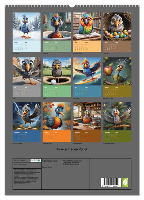 Diese schrägen Vögel (CALVENDO Premium Wandkalender 2025)