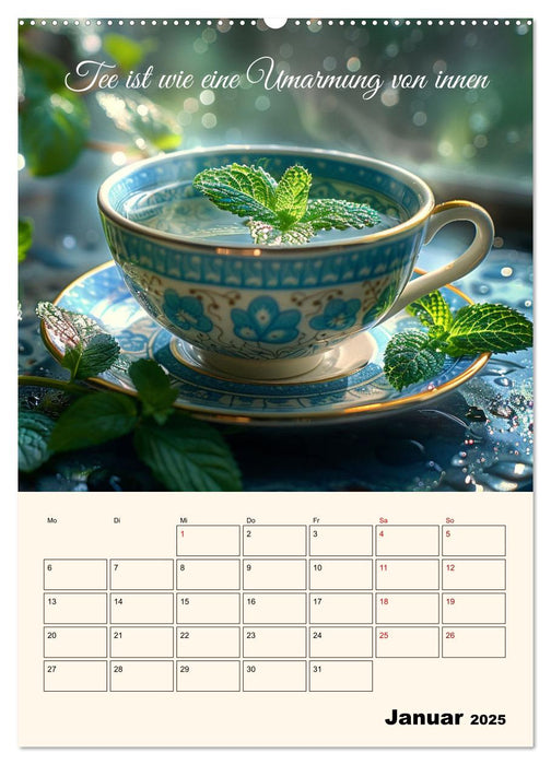 Du, mein geliebter Tee (CALVENDO Wandkalender 2025)