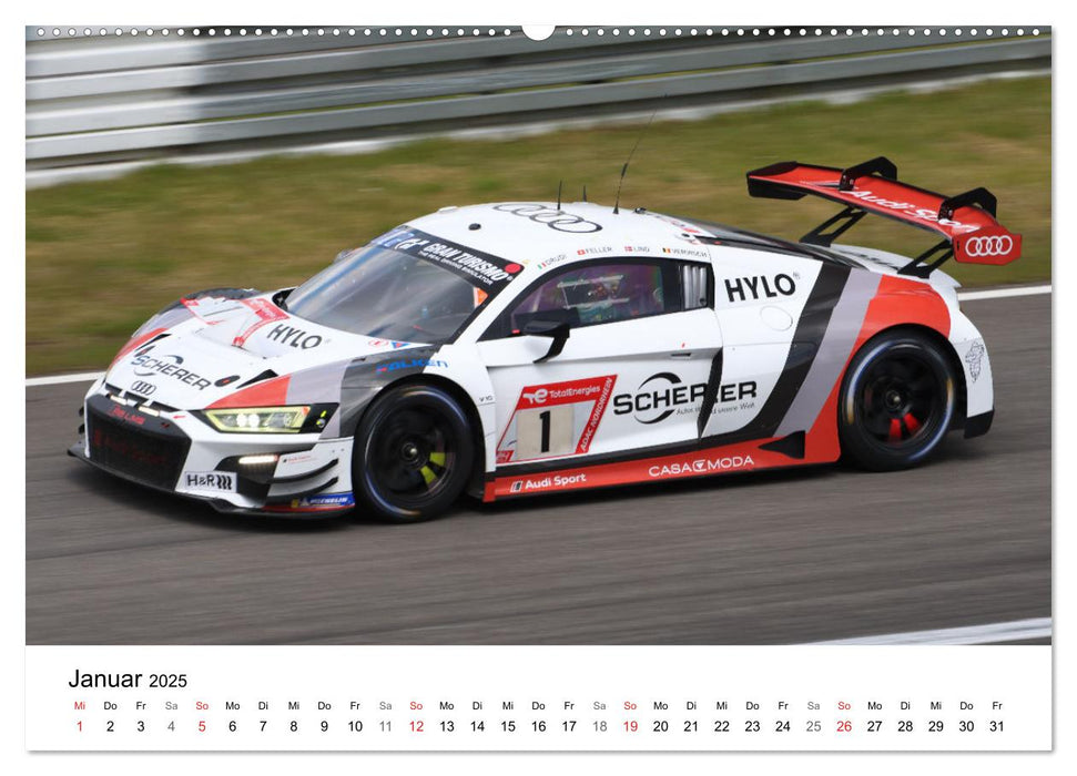 Die Vier Ringe im Motorsport (CALVENDO Premium Wandkalender 2025)
