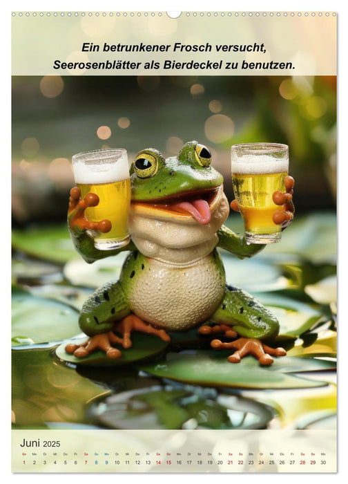 Tierisch lustige Trinkgenossen (CALVENDO Premium Wandkalender 2025)