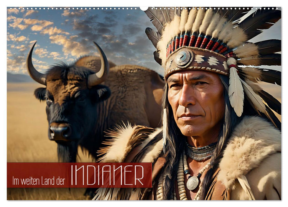 Im weiten Land der Indianer (CALVENDO Wandkalender 2025)