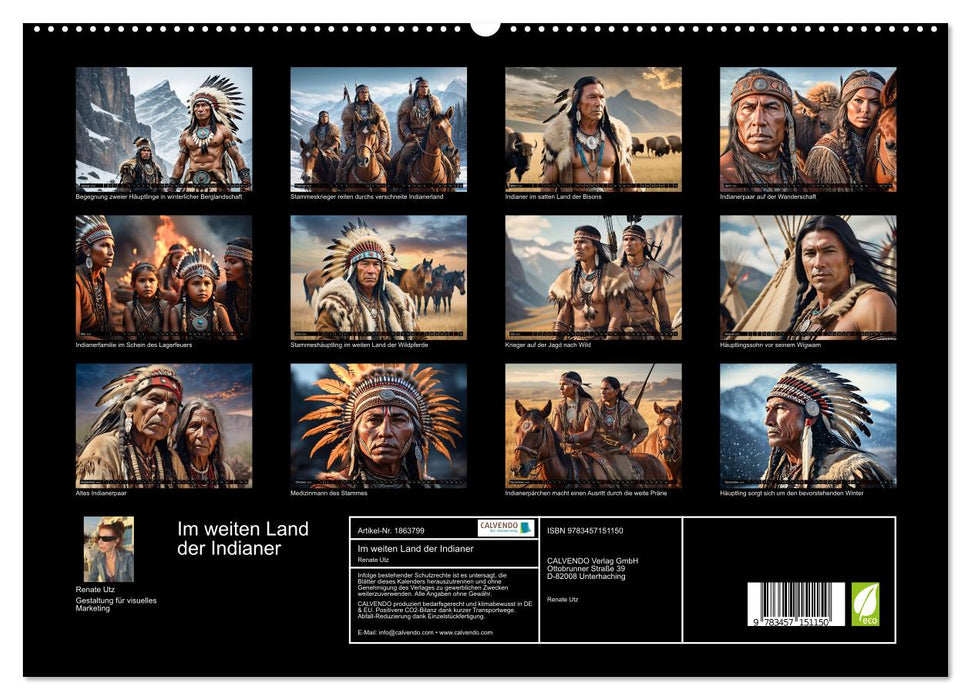 Im weiten Land der Indianer (CALVENDO Premium Wandkalender 2025)