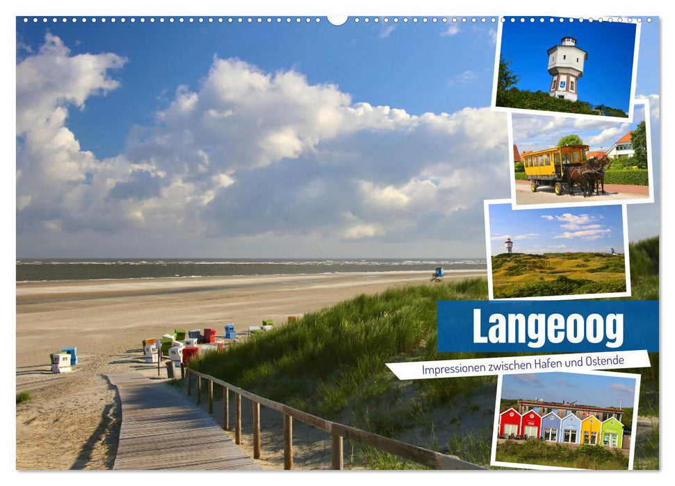 Langeoog 2025. Impressionen zwischen Hafen und Ostende (CALVENDO Wandkalender 2025)