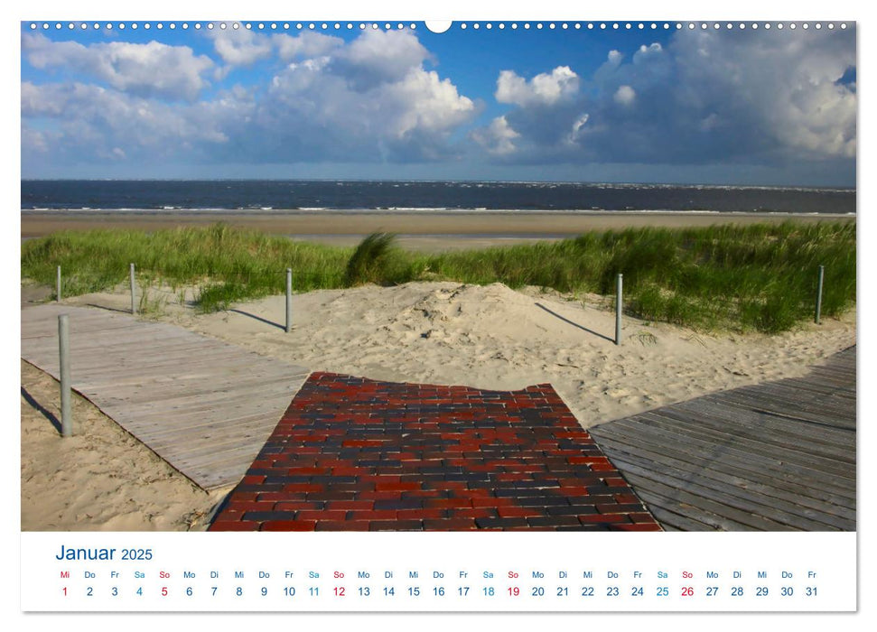 Langeoog 2025. Impressionen zwischen Hafen und Ostende (CALVENDO Wandkalender 2025)