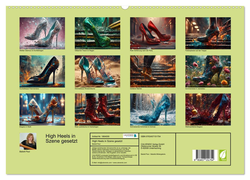 High Heels in Szene gesetzt (CALVENDO Premium Wandkalender 2025)