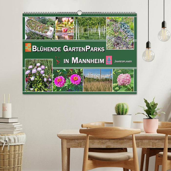 Blühende Gartenparks in Mannheim (CALVENDO Wandkalender 2025)