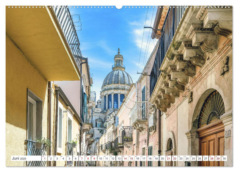 Sizilien - Spätbarocke Pracht im Val di Noto (CALVENDO Premium Wandkalender 2025)