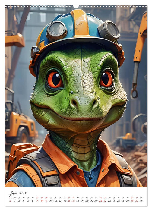 Arbeitswelt der Dinosaurier (CALVENDO Premium Wandkalender 2025)