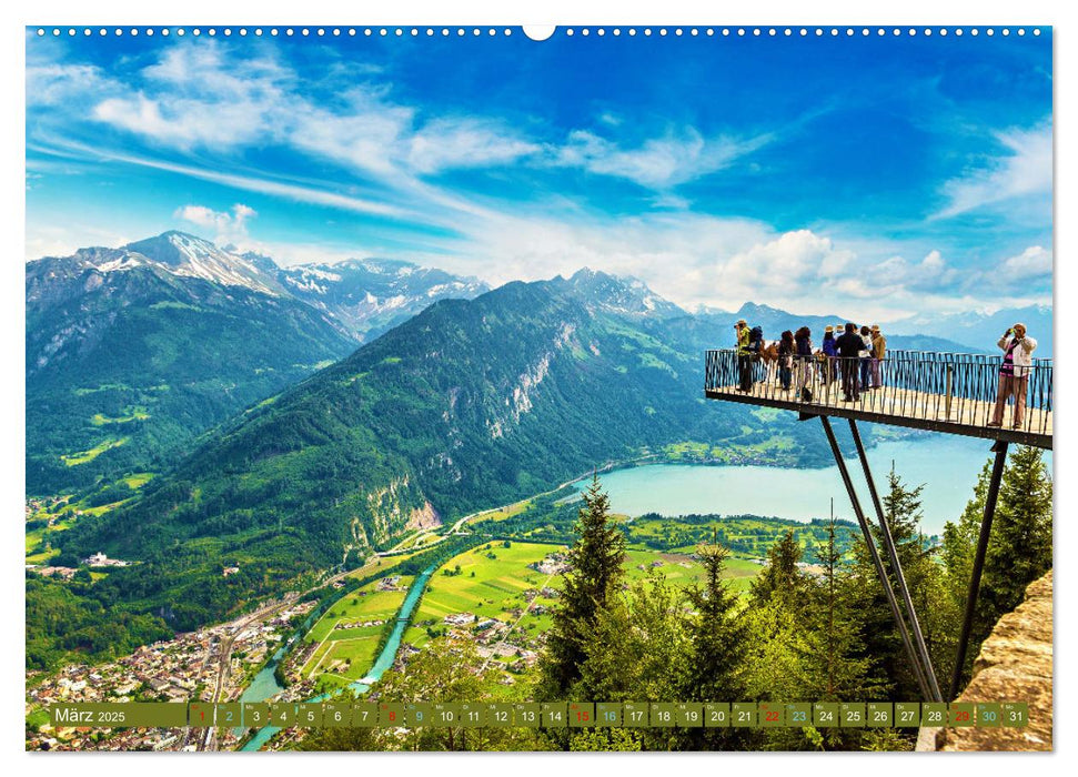 Berner Oberland - Ausflugsziele (CALVENDO Wandkalender 2025)