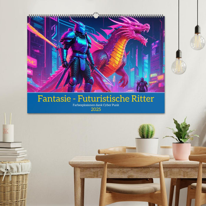 Fantasie - Futuristische Ritter (CALVENDO Wandkalender 2025)