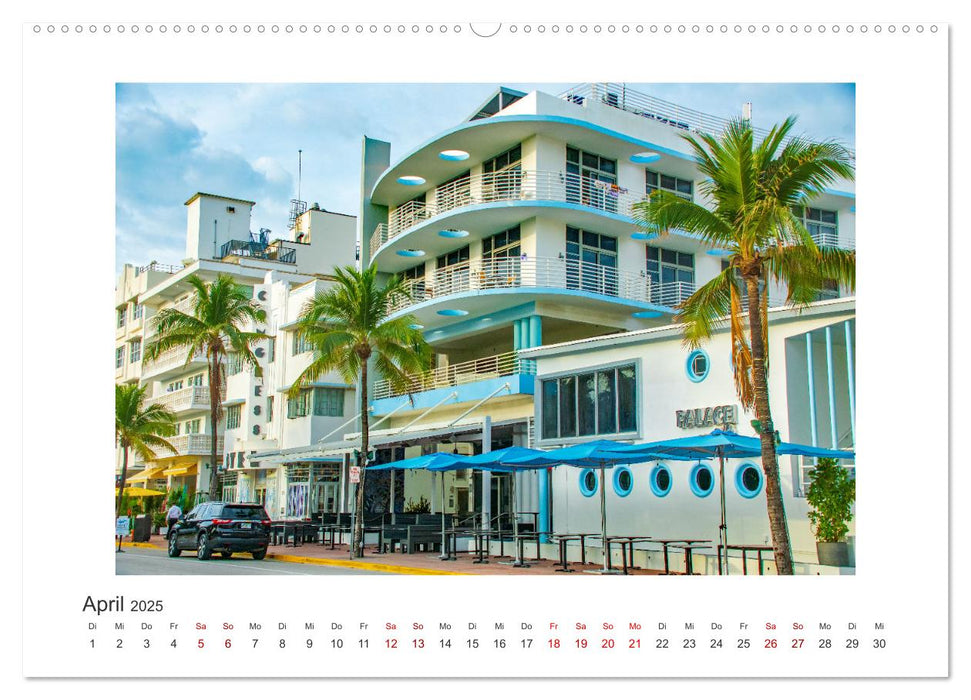 Miami - pulsierende Metropole (CALVENDO Wandkalender 2025)